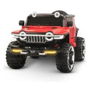 Electric Car for Kids- 4x4 Road Jeep Red - TG