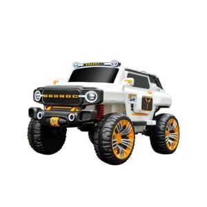 Electric Car for Kids- BRONCO Style With Remote Control White - TG