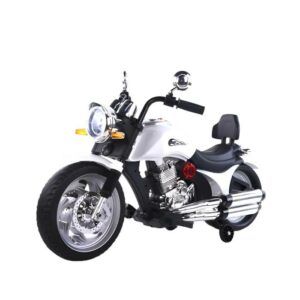 Kids Electric Motorcycle White - TG