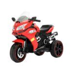 Kids Electric Motorcycle With Light-Up Wheels – Red - TG