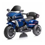 Kids Electric Motorcycle With Lights & Music Blue- TG