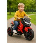 Kids Electric Motorcycle Red - TG - Image 2