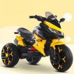 Kids Electric Motorcycle Yellow - TG - Image 4