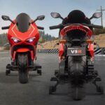 Kids Electric Motorbike Red - TG - Image 2