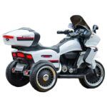 Kids Electric Motorcycle With Lights & Music White - TG - Image 3