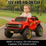 Electric Car for Kids- BRONCO Style With Remote Control - TG - Image 2