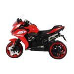 Kids Electric Motorcycle With Light-Up Wheels – Red - TG - Image 4