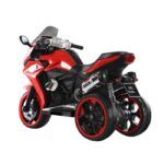 Kids Electric Motorcycle With Light-Up Wheels – Red - TG - Image 5