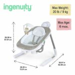 Ingenuity Anyway Sway Dual Direction Portable Baby Swing - Image 11