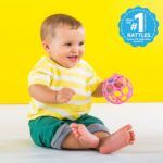 Bright Starts Oball Rattl Easy-Grasp Toy - Pink - Image 3