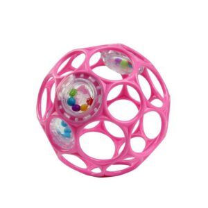 Bright Starts Oball Rattl Easy-Grasp Toy - Pink