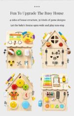 Montessori Busy Board House All in 1- TG - Image 3