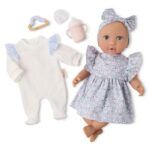 Lulla Baby Blue Dress & Pajama Set Baby Doll - 14 inch