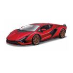 Bburago Lamborghini Sian- Red -1:24 Model Car