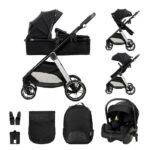 Lorelli - 3 in 1 Baby Stroller - Aspen, Black