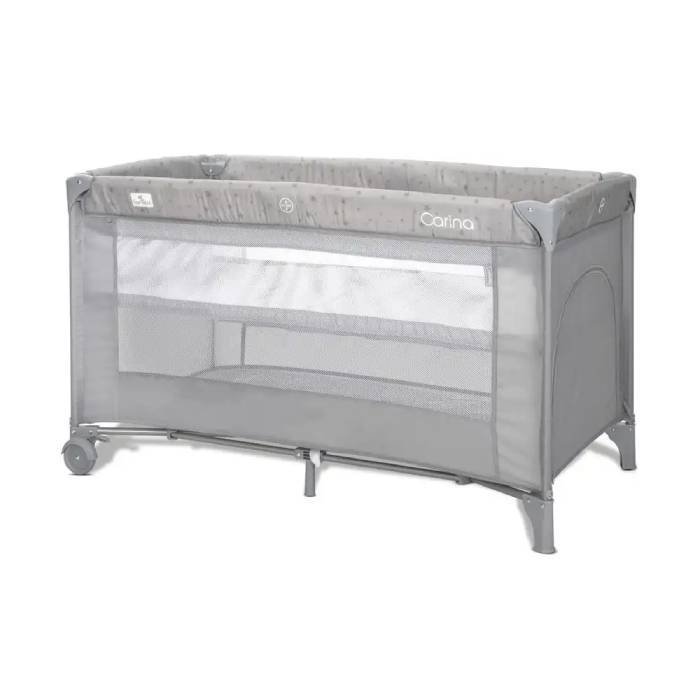 Lorelli - Carina Baby Cot 2 Layer - Grey Lorelli - Carina Baby Cot 2 Layer - Grey