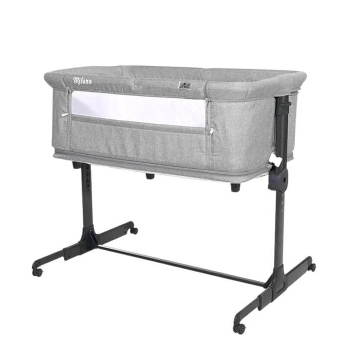 Lorelli - Milano Side Crib 2in1 - Grey Lorelli - Milano Side Crib 2in1 - Grey