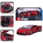 Bburago Lamborghini Sian FKP 37 Red 1:18 Model Car - Image 6