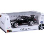 Bburago Porsche GT3 RS 4.0 Black 1:18 Model Car - Image 2
