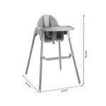 Lorelli - Pesto High Chair Grey - Image 5