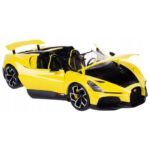 Bburago Bugatti Mistral Yellow 1:18 Model Car - Image 2