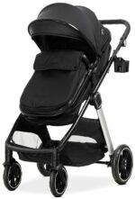 Lorelli - 3 in 1 Baby Stroller - Aspen, Black - Image 3