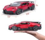 Bburago Bugatti Divo Red 1:18 Model Car - Image 4