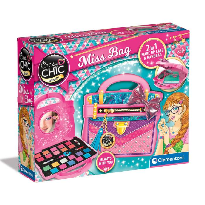 Clementoni Crazy Chic Miss Bag Trousse Make-Up Set Clementoni Crazy Chic Miss Bag Trousse Make-Up Set
