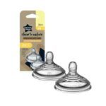 Tommee Tippee Advanced Medium Flow Baby Bottle Teats - Pack of 2