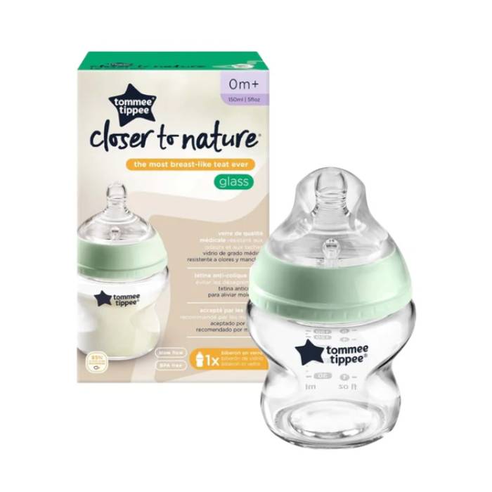 Tommee Tippee Glass Feeding Bottle 150ml Tommee Tippee Glass Feeding Bottle 150ml