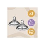Tommee Tippee Nature Slow Flow Teats- Pack of 2 - Image 2
