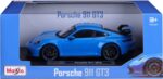 Maisto Porsche 911 GT3 Blue-1:18 Model Car - Image 4