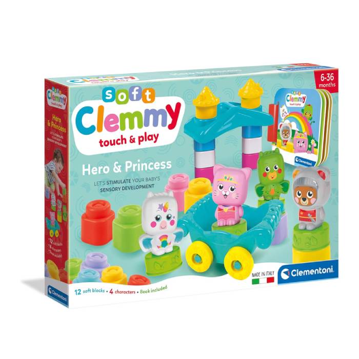Clementoni Hero & Princess Soft Clemmy Playset Clementoni Hero & Princess Soft Clemmy Playset