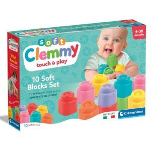 Clementoni Soft Clemmy 10 Building Blocks Set