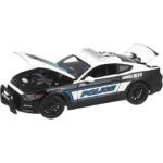Maisto 2015 Ford Mustang GT -Black/White (Police)-1:18 Model Car