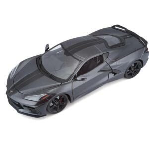 Maisto 2020 Chevrolet Corvette Stingray Coupe Z51 Grey-1_18 Model Car