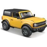 Maisto 2021 Ford Bronco Badlands Yellow -1:24 Model Car