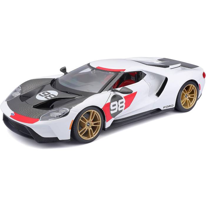 Maisto 2021 Ford GT Heritage -1_18 Model Car Maisto 2021 Ford GT Heritage -1:18 Model Car