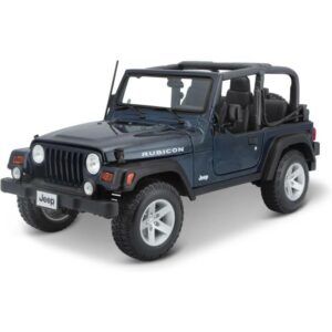 Maisto Jeep Wrangler Rubicon Blue -1:18 Model Car