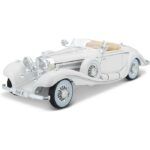 Maisto Mercedes-Benz 500 K Special Roadster Silver-1_18 Model Car