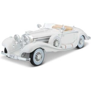 Maisto Mercedes-Benz 500 K Special Roadster Silver-1_18 Model Car