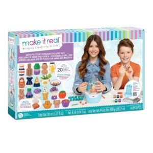 Make It Real Mini Pottery Studio Deluxe Set