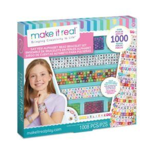 Make It Real Say Yes! Alphabet Bead Bracelet Kit