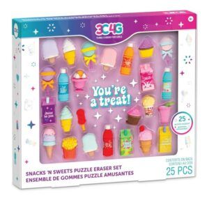 Make It Real Snacks 'N Sweets Puzzle Eraser Set