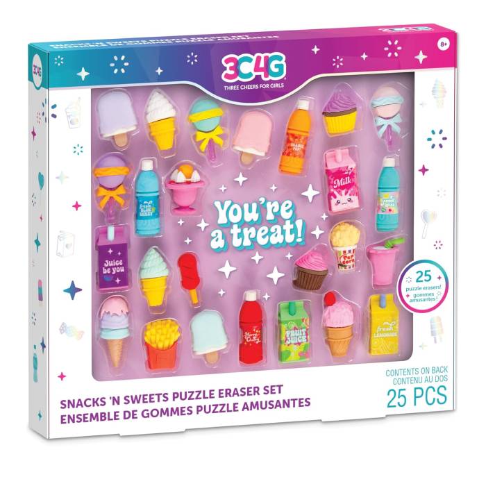 Make It Real Snacks 'N Sweets Puzzle Eraser Set Make It Real Snacks 'N Sweets Puzzle Eraser Set