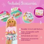 Glitter Girls 14-inch School Doll Mallory and School Desk Playset - Image 3