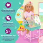 Glitter Girls 14-inch School Doll Mallory and School Desk Playset - Image 4