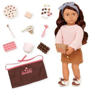 Our Generation Chocolate Maker Doll Coco -18 inch