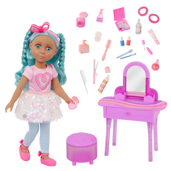 Glitter Girls 14 inch Doll Micah & Makeover Playset Glitter Girls 14 inch Doll Micah & Makeover Playset