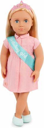 Our Generation 46 cm Birthday Party Doll in Pink Dress-Brenna - Image 2